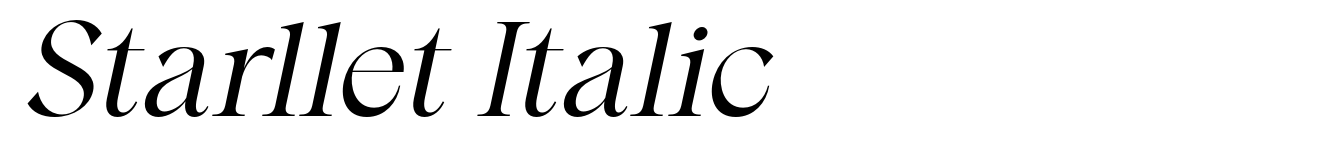 Starllet Italic
